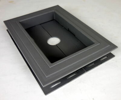Recessed Split Mount Vinyl Mounting Block Gray Z15358 #7i0 | eBay