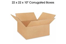22 x 22 x 10 corrugated boxes - 15 PCS Per Bundle - Fast Shipping