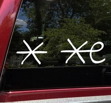 Viking Magical Fear Staves Vinyl Decal Norse - Galdrastafir Hraethigaldur