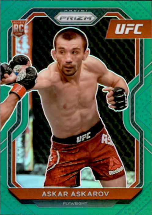 Askar Askarov 2021 Panini Prizm UFC Green Parallel Rookie Card #8