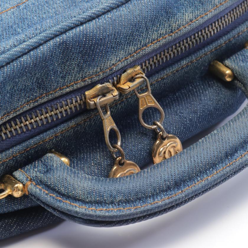 【BAG】CHANEL Coco Mark Handbag Vanity Bag Denim In… - image 7