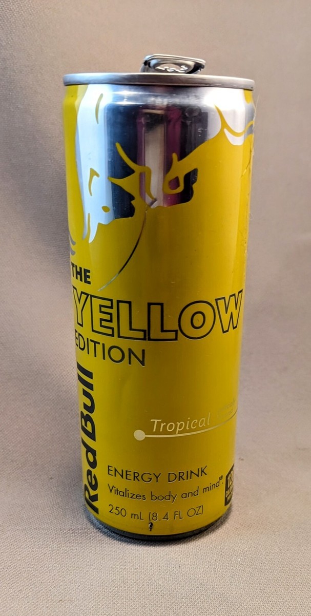 Red Bull - Tropical - Yellow Edition - USA - EMPTY Can HTF FREE