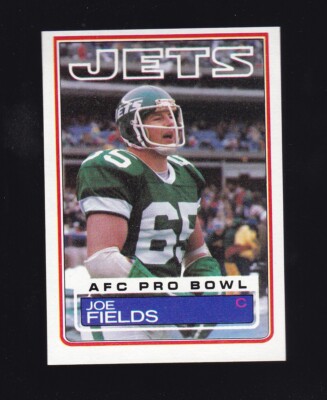 1983 Topps Pro Bowl Joe Fields #340 New York Jets