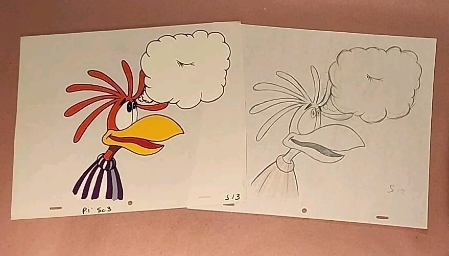 RARE Animation Artwork from Vintage Cocoa Puffs TV Ad Featuring Popeye