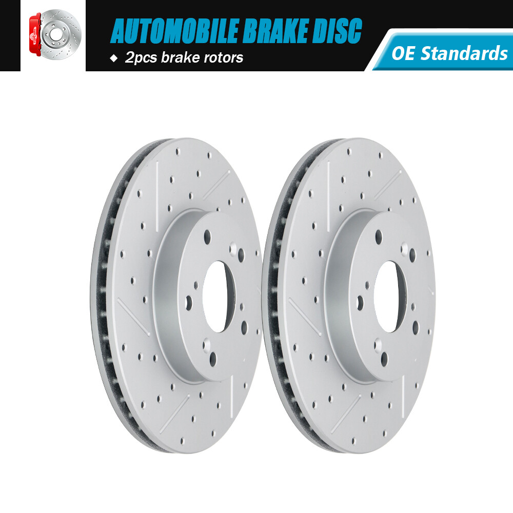 Front Drilled Disc Brake Rotors For Honda Accord Civic Element CRV
