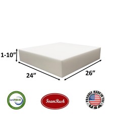 Seat Cushion Foam 24x26 Chair Replacement Upholstery High Density USA