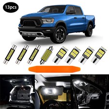 13 White Led Interior Lights Package Kit For 2019-2023 Dodge Ram 1500 2500 3500 13 White Led Interior Lights Package Kit For 2019-2023 Dodge Ram 1500 2500 3500