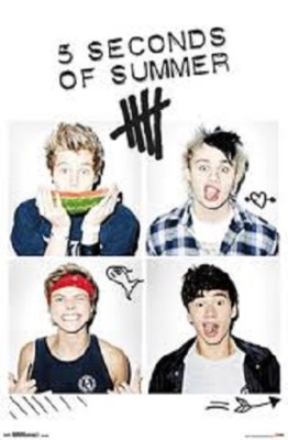 2014 5 SECONDS OF SUMMER SQUARES POSTER TRENDS #13877 NEW 22x34