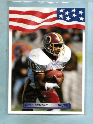 BRIAN MITCHELL - 1992 AW Sports - #186 - Redskins - Comb. Shipping