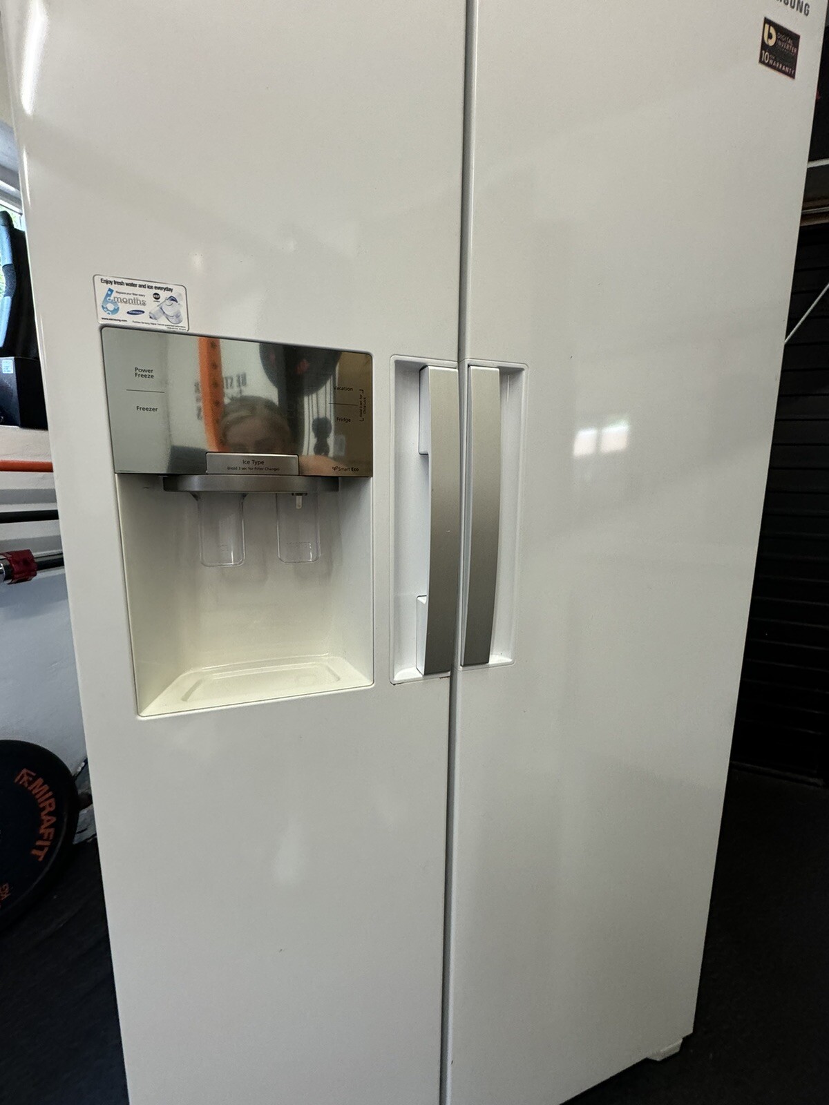 Samsung RS3000 with Plumbed Water & Ice Fridge Freezer Snow White... eBay