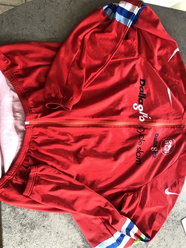 Nike Cycling Jacket Medium Vintage Shiny Silky Made In Italy 🇮🇹 Rare Model - Picture 7 of 7