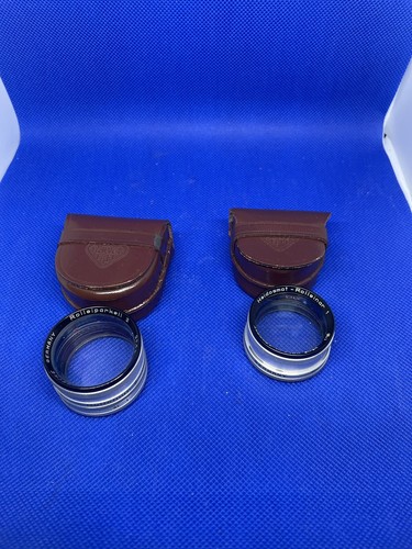 Rollei LOT~ Rolleiparkeil 2 2.8,5 Lens & Heidosmat Rolleinar 1 R1 Lens w/ case