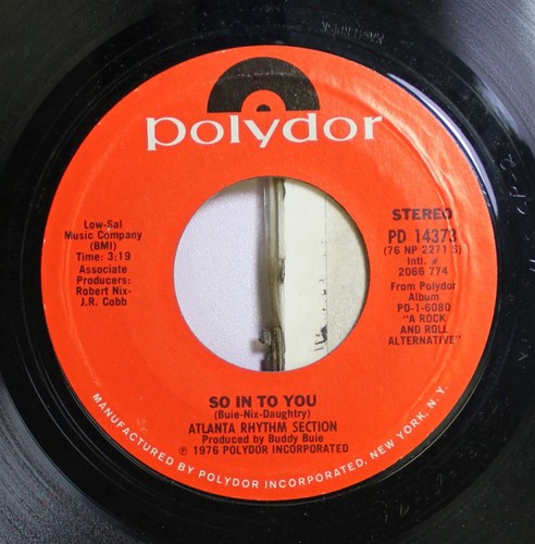 Rock 45 Atlanta Rhythm Section - Everybody Gotta Go / So In To You On Polydor - Picture 2 of 2