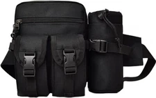 Tactical Hiking Waist Pack With Water Bottle Holder Running Waist Hip Belt Bag