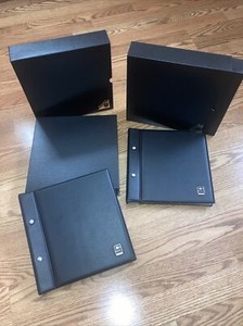 2 - Showgard 894 Cover Albums with slip cases, Black, Holds 104 Covers Each