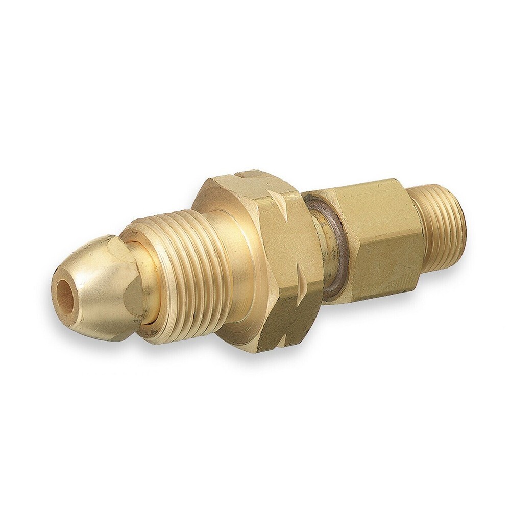 Adapter CGA-520 Auf CGA-510 Für Acetylen – Messing, Für B-Tank Auf Regler