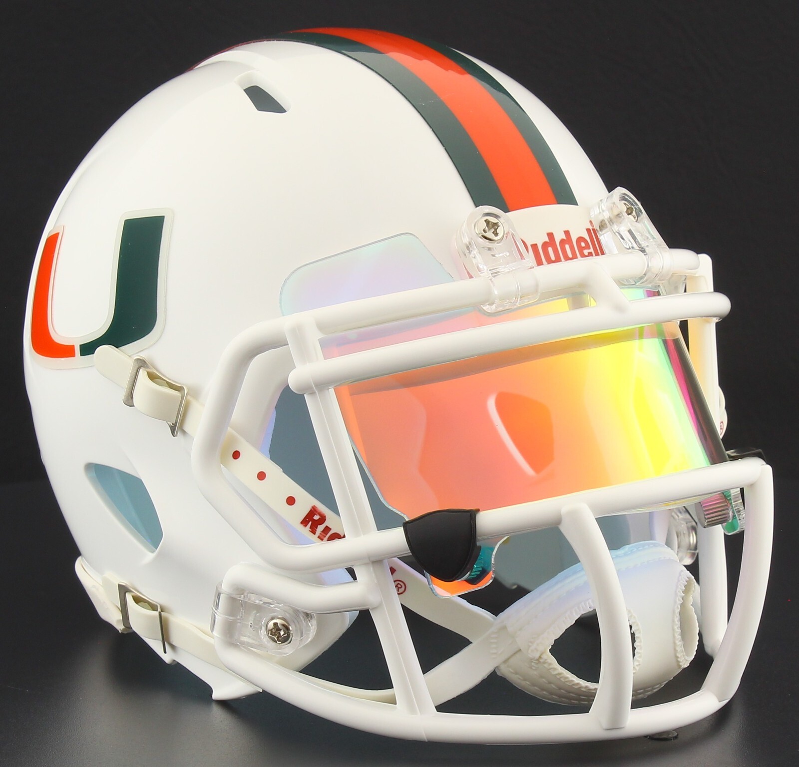 MIAMI HURRICANES NCAA Riddell SPEED Mini Football Helmet
