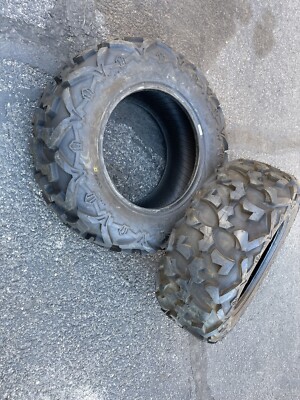 2-CAN AM DEFENDER XPS TRAIL FORCE TIRES 27X9x14 FRONT TIRES GREAT SHAPE