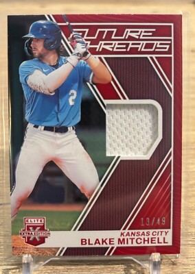 2023 Panini Elite Extra Edition Blake Mitchell RC Jersey #'d /49 Royals