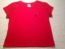 Children's Red Abercrombie XL Pocket Tee