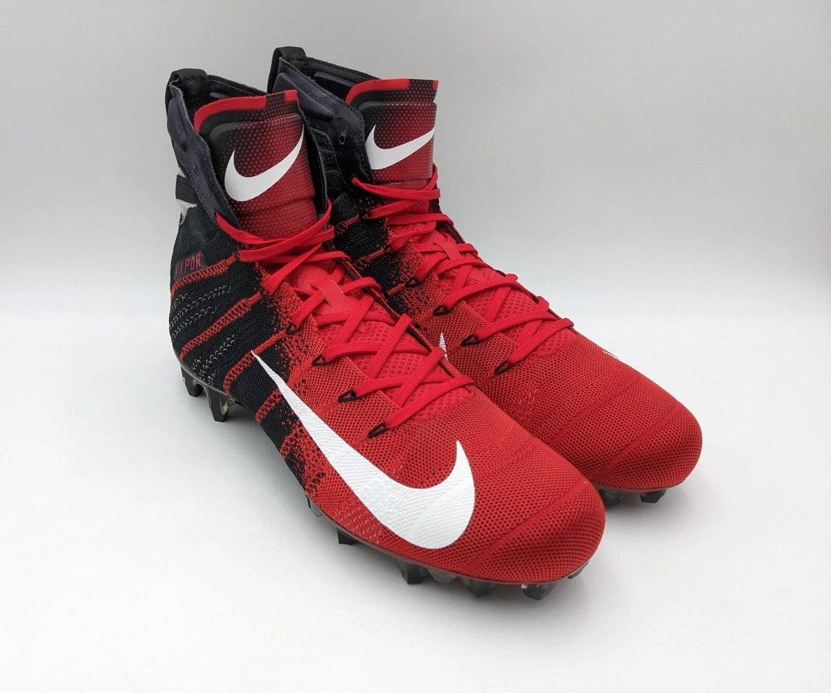 Nike Vapor Untouchable 3 Elite Flyknit Black Red Cleats AO3006 060