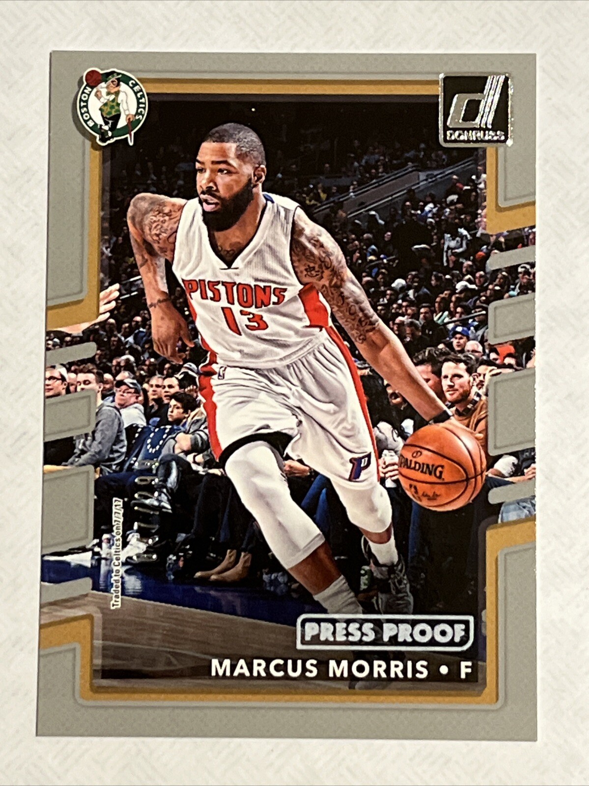 2017-18 Panini Donruss Press Proof Silver #8 Marcus Morris /299
