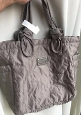 MARC BY MARC JACOBS QUARTZ GREY/Taupe NYLON WOMEN’S CASUAL BAG - N E W ! !