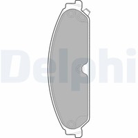 Delphi LP2033 Bremsbelagsatz, Scheibenbremse FüR Chrysler Lancia