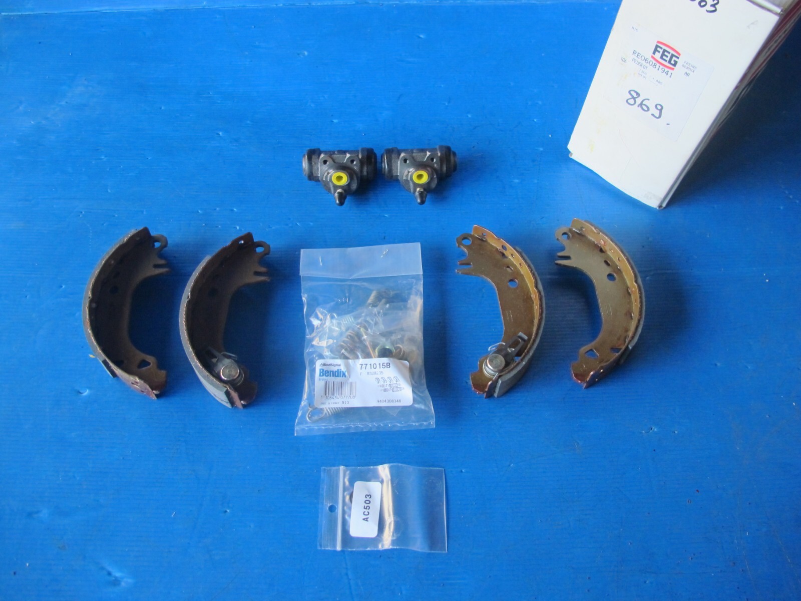 Kit de freins arrière FEG freins à tambour Peugeot 106 essence 1.1 1.4