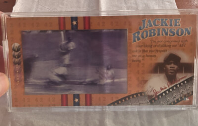 97 Jackie Robinson Lenticular Cel Sports In Motion Willitts Design HOF Rare MLB