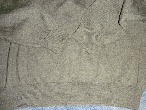 Mercer Street Studio new khaki green pure wool mock sweater M - Picture 4 of 6