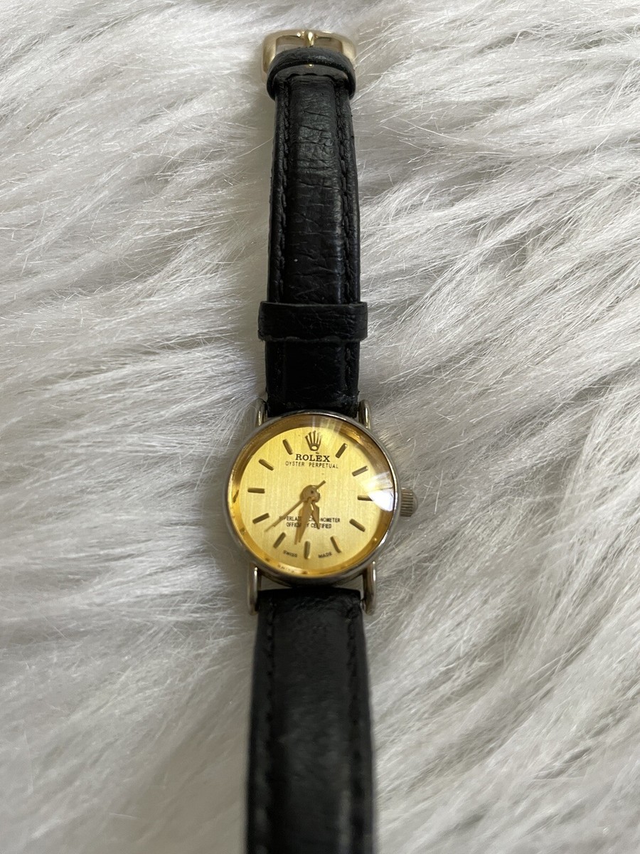 ROLEX WOMEN 14k SOLID GOLD VINTAGE Oyster Perpetual Watch | eBay