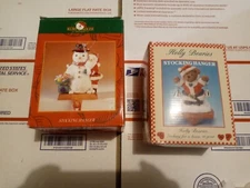 Kurt S.Adler Christmas Stocking Hanger 2 Lot Preowned Vg Condition