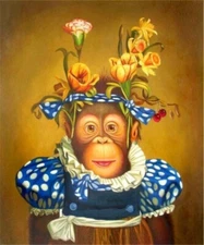 LMOP1168L sexy monkey,modern abstract hand-painted oil painting wall art canvas