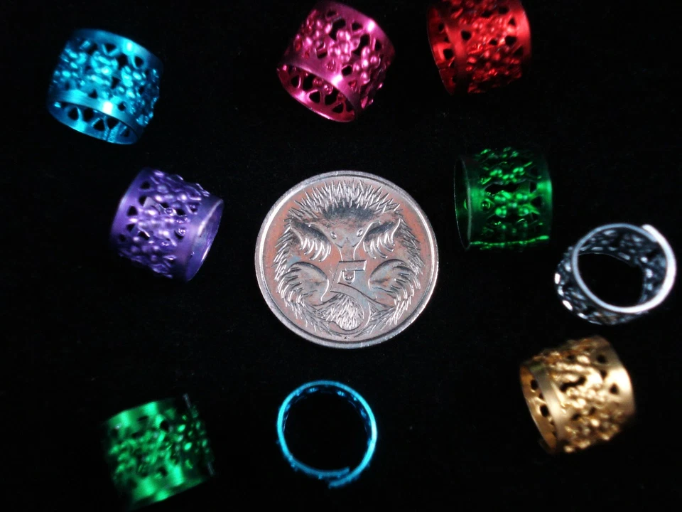 Dreadlock Clips 50pc Mix Cuff Beads Hair Dread Braiding Platting  - image 2 of 2