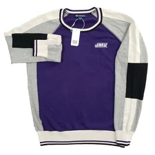 NWT James Madison University Dukes Stride Colorblock Sweater Womens XL JMU
