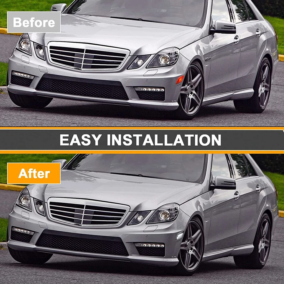 Luz de señalización lateral clara LED blanca para Mercedes Benz W212 2010-2013 sedán vagón Foto 3 de 4