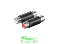 Sensell Audio Stereo Adapter 2X Cinch 2X Rca Buchse Chinch Verbinder Kupplung