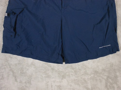 Columbia PFG Shorts Omi Shade Chino Men's Large Flat Front Blue Fishing - 第 4/12 張圖片