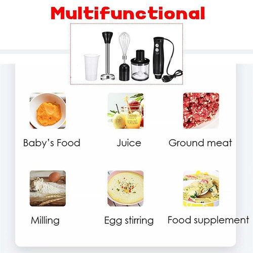 Multifunktional Stabmixer 4-in-1 Elektrische Handmixer Pürierstab Blender Set - Bild 7 von 18