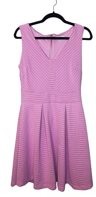 Jennifer Lopez JLo Orchid Pink Sleeveless Fit & Flare Dress 10 (D159)