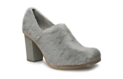 UGG ECKHAUS LATTA COURT NOT CLOG GREY SHEEPSKIN WOMEN'S SHOES SIZE US 7