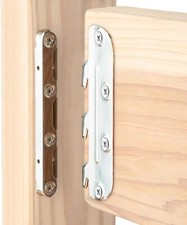 Surface Mounted Bed Rail Brackets 4PK, Bed Frame Hardware w/ Mounting Screws ...