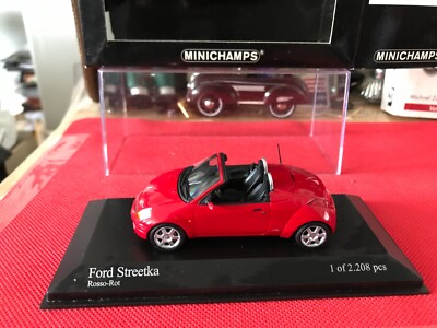 Ford Streetka. 2003. 1:43 scale by Minichamps RED LIMITED EDITION