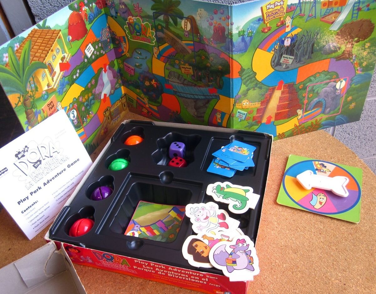 2002 Mattel Fisher Dora The Explorer Play Park Adventure Game for Ages 3  for sale online