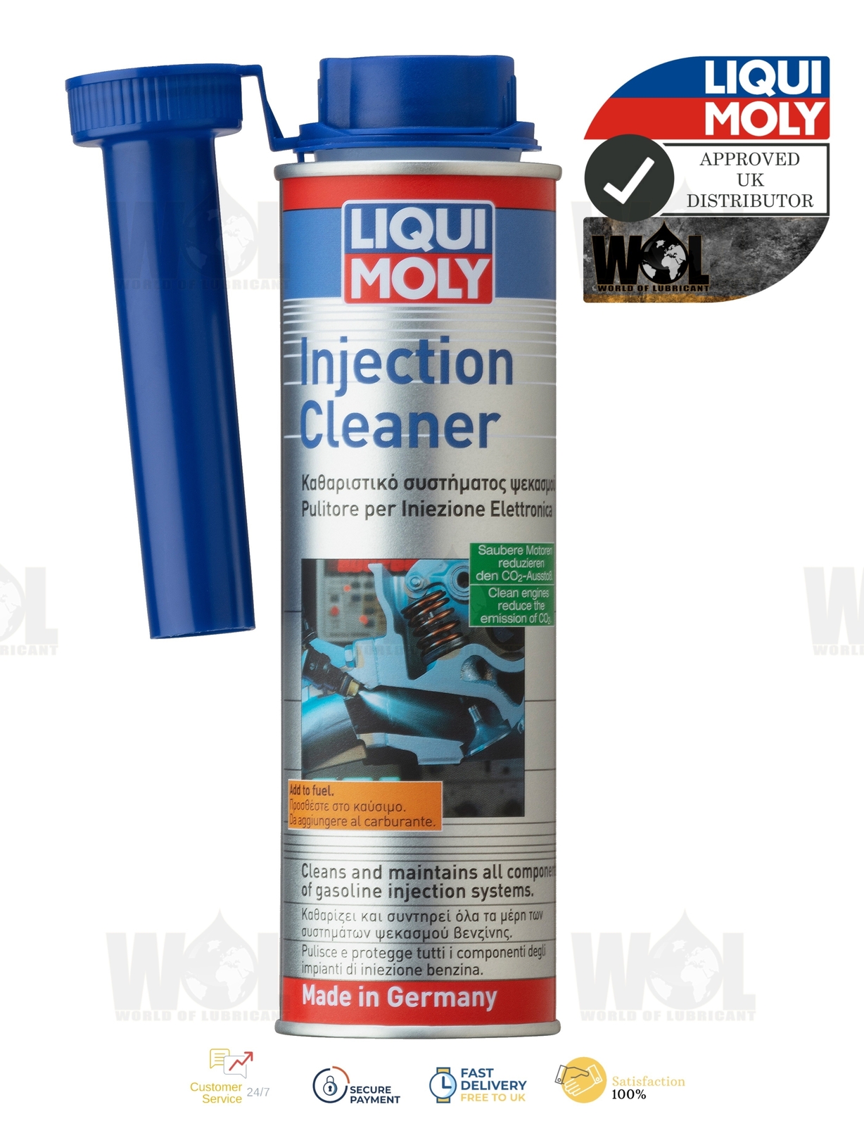 Liqui Moly Petrol Injection Injector Cleaner 300ML Petrol Treatment Additive 1x