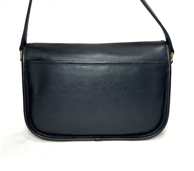 Vintage COACH 9790 City Bag Dark Navy Leather Shoulder Handbag | eBay