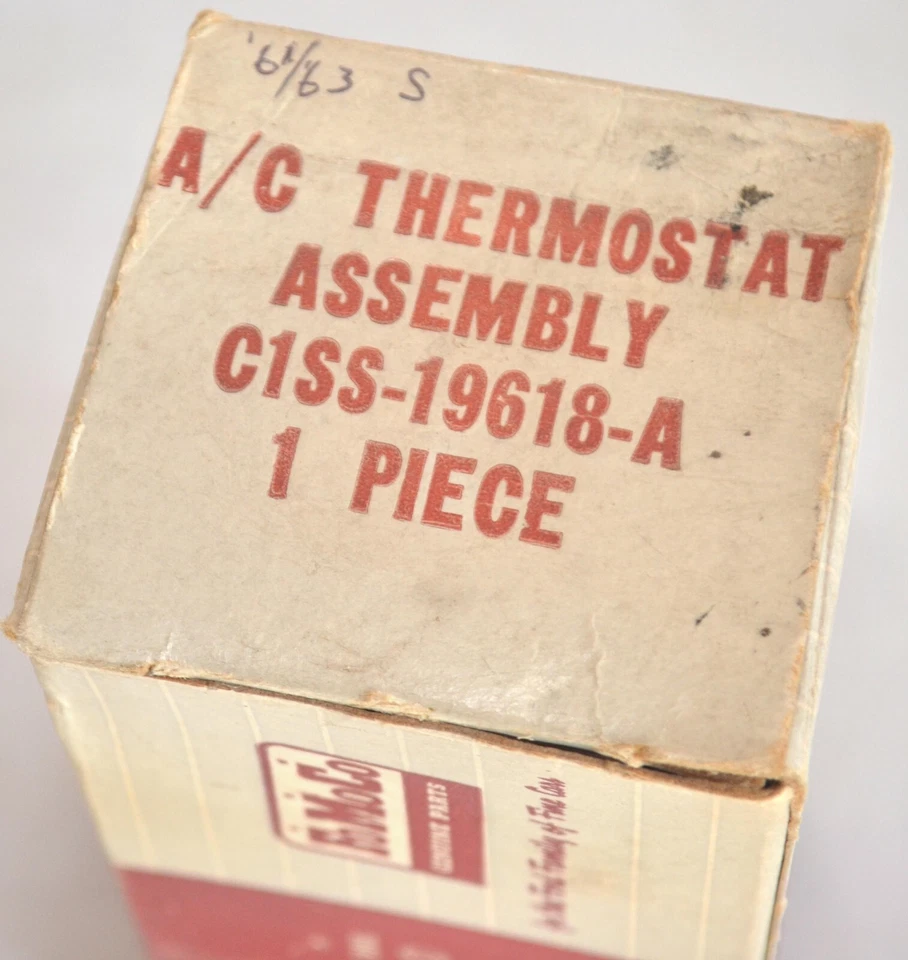 Conjunto de termostato aire acondicionado Ford Thunderbird 1961-1963 NOS, nuevo 1962 Foto 2 de 4