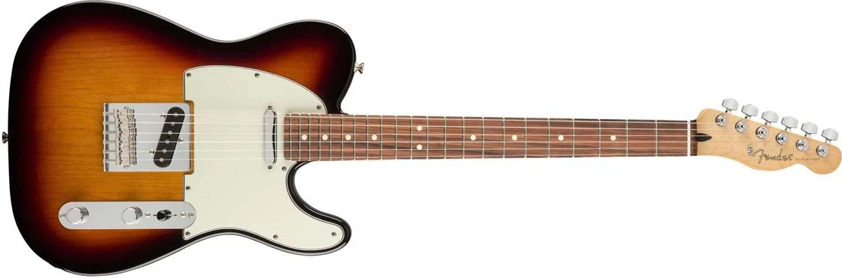 New Fender Mexico Player Series Telecaster 3-Color Sunburst Guitar