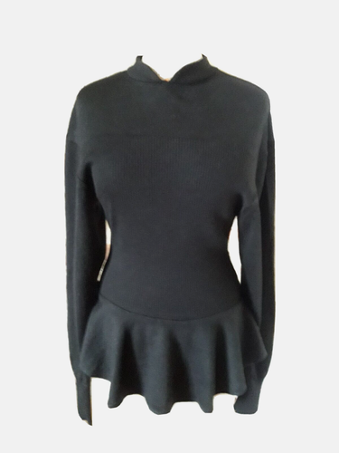 PULL à basque femme BOA PARIS T3 ou 40 VINTAGE 80 BASQUE PULLOVER size M - Imagen 2 de 10